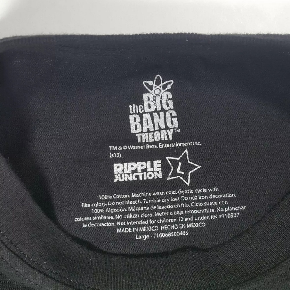 THE BIG BANG THEORY BAZINGA T-Shirt Size Large - Picture 4 of 4